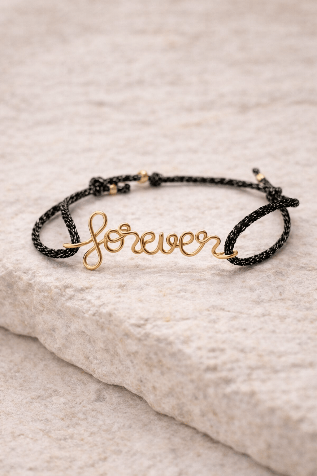 Bracelet Cordon Personnalisé – Gold filled 14k - Joia Bijou