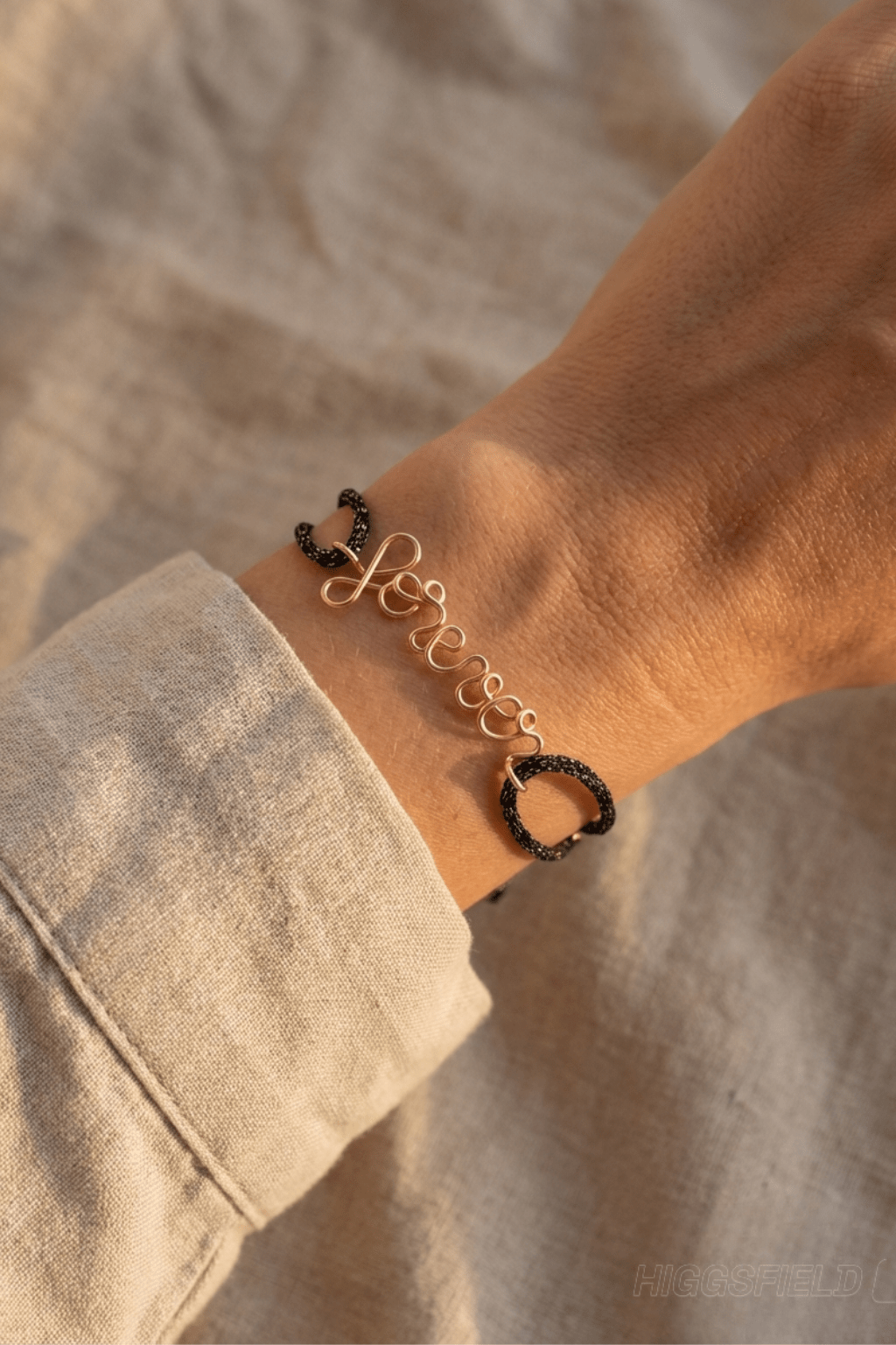 Bracelet Cordon Personnalisé – Gold filled 14k - Joia Bijou