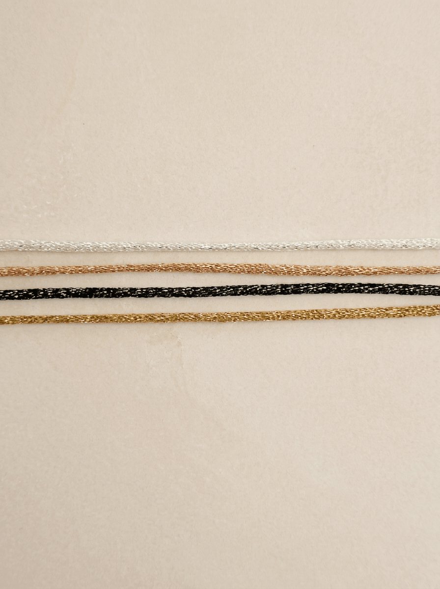 Bracelet Cordon Personnalisé – Gold filled 14k - Joia Bijou