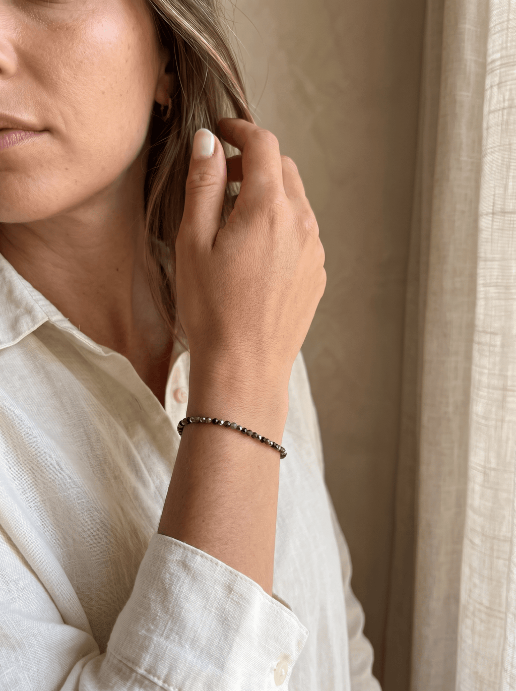 Bracelet Deep – Obsidienne & Jaspe Purple - Joia Bijou