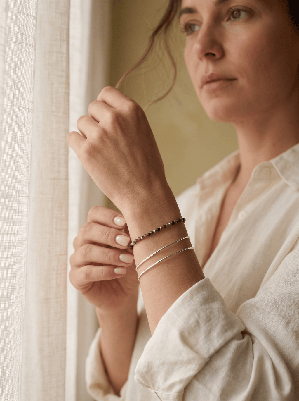 Bracelet Deep – Obsidienne & Jaspe Purple - Joia Bijou