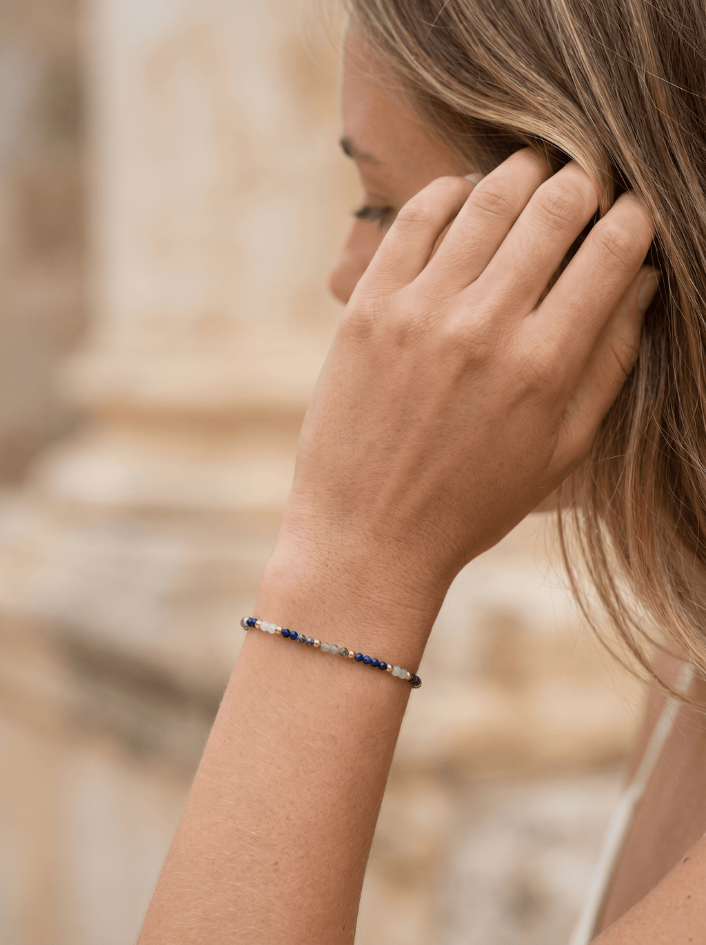 Bracelet Happiness – Lapis Lazuli & Aigue - Marine - Joia Bijou