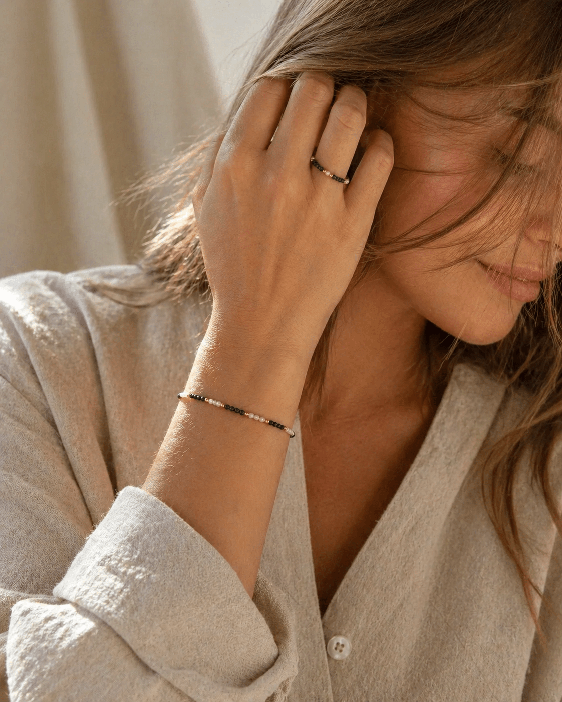 Bracelet Lucky - Malachite & nacre - Joia Bijou