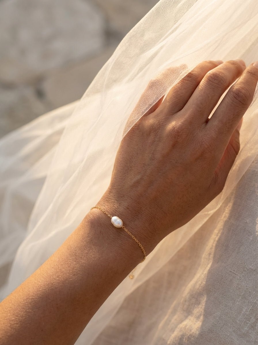 Bracelet Ma Perle - Gold Filled 14k et Perle de Culture - Joia Bijou