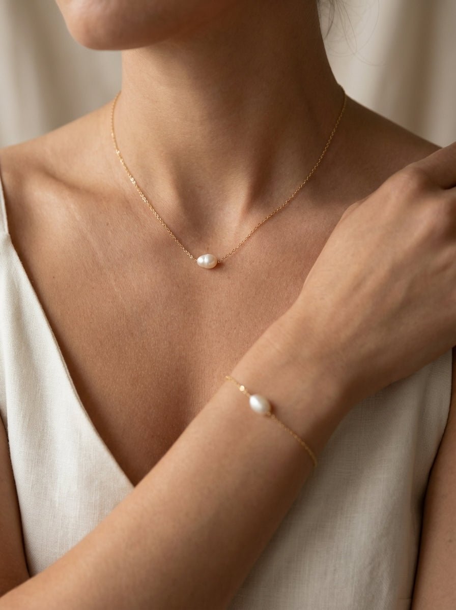 Bracelet Ma Perle - Gold Filled 14k et Perle de Culture - Joia Bijou