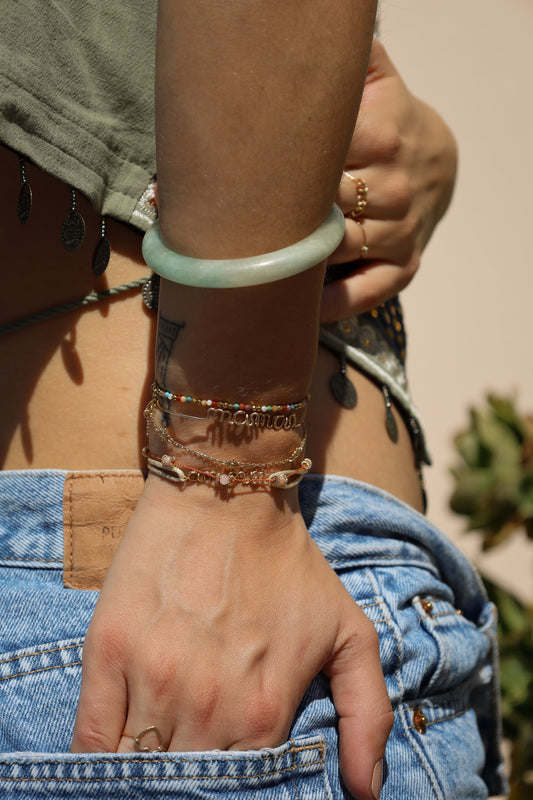 Bracelet Maman Gold Filled 14k Rose - Joia Bijou