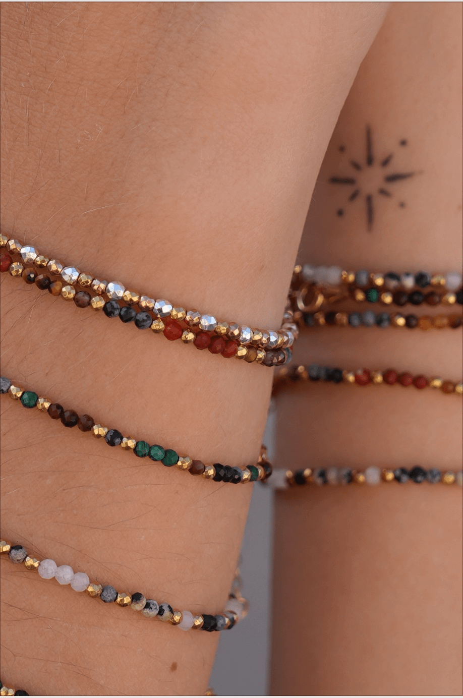 Bracelets Tiny Stones - Vitality 🏮 - Joia Bijou