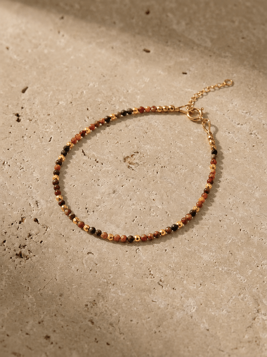 Bracelets Vitality - Obsidienne, Oeil de Tigre, Cornaline, Grenat & Jaspe Rouge - Joia Bijou
