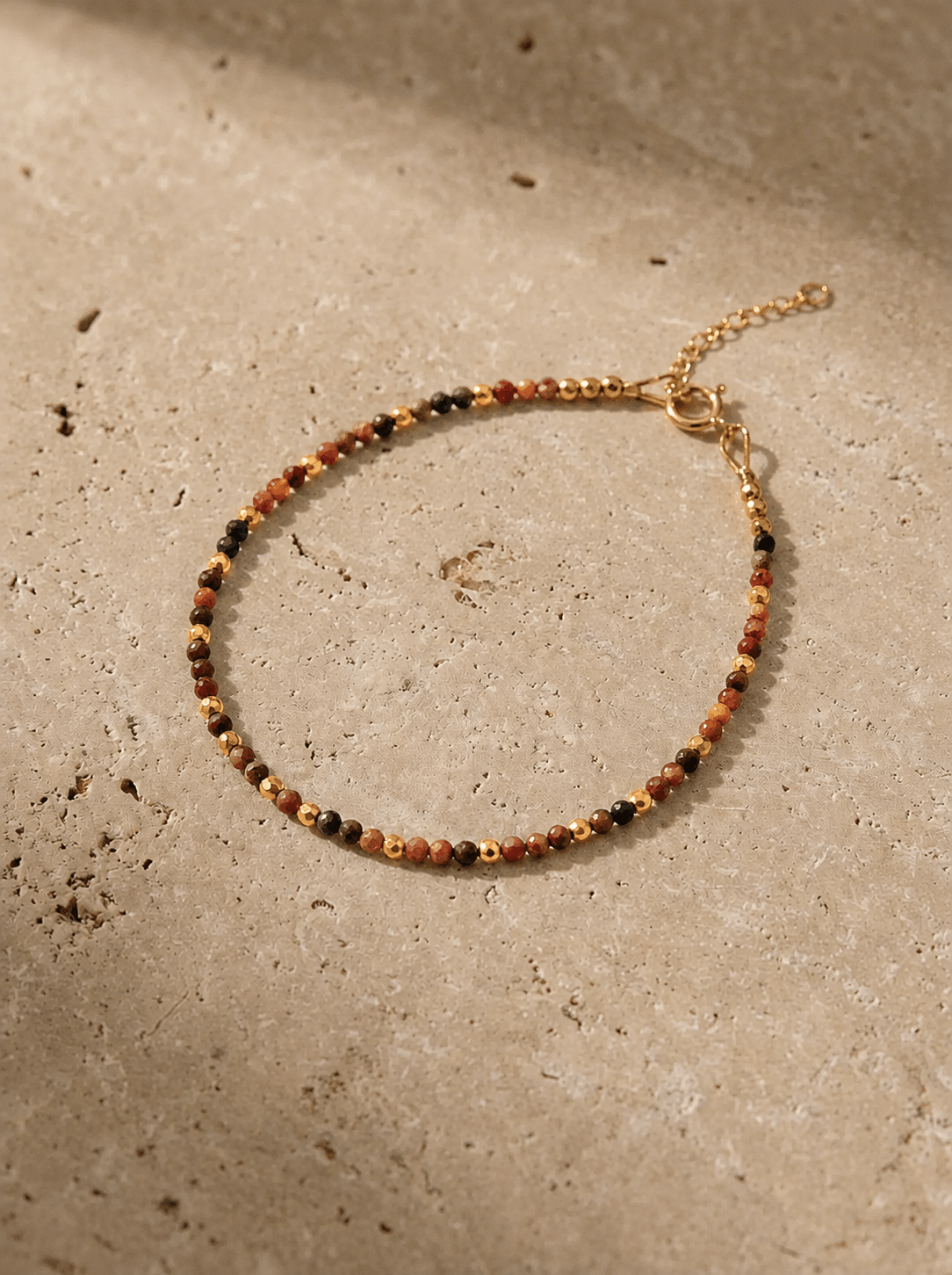 Bracelets Vitality - Obsidienne, Oeil de Tigre, Cornaline, Grenat & Jaspe Rouge - Joia Bijou