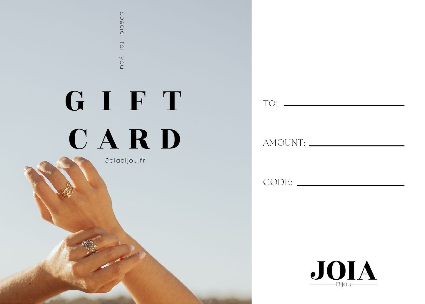 Carte Cadeau - Joia Bijou