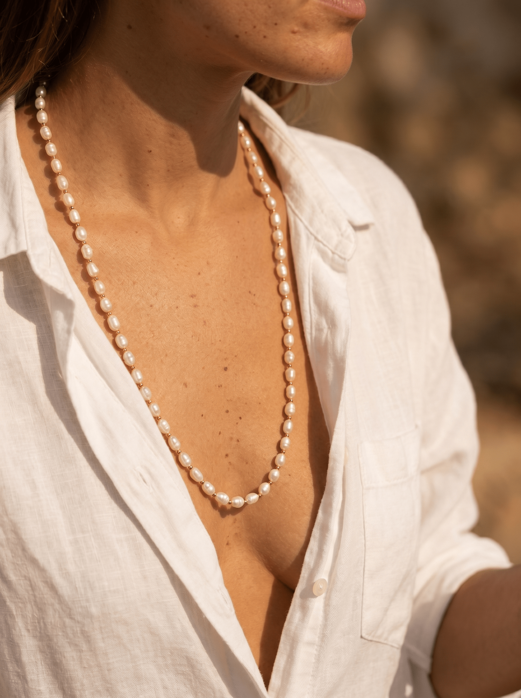 Collier Ondine - Gold Filled 14k et Perles de Culture - Joia Bijou