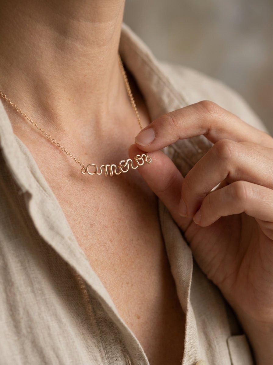 Collier Personnalisé Gold Filled 14k - Joia Bijou