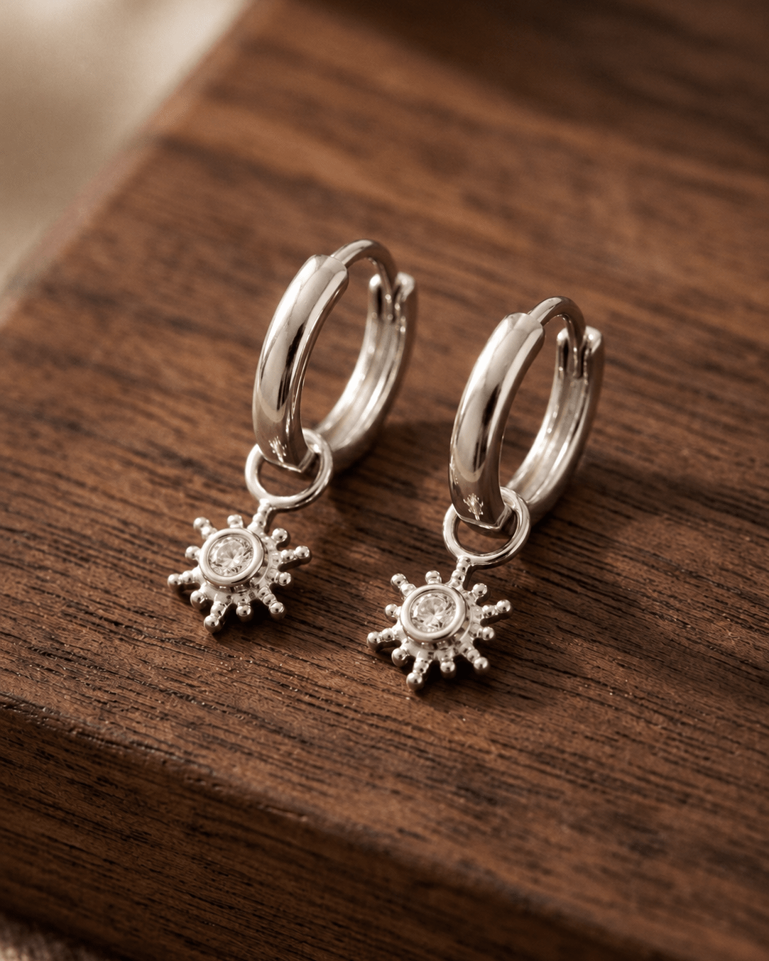 Créole Soleil Mini Sun – Plaqué Or ou Argent 925 - Joia Bijou