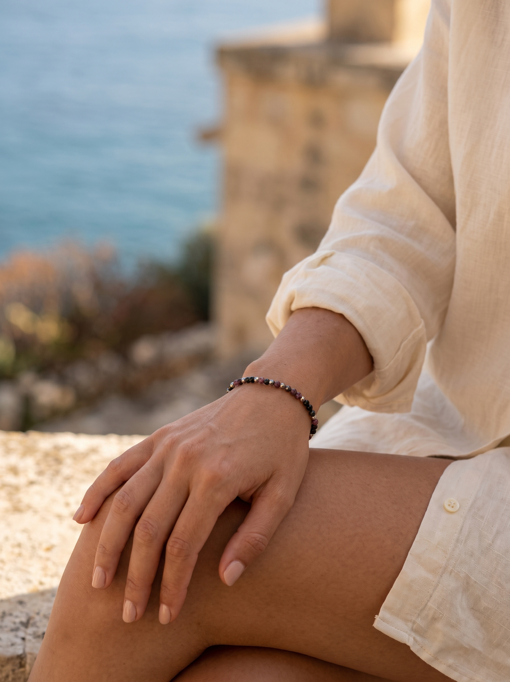 Bracelet Deep – Obsidienne & Jaspe Purple