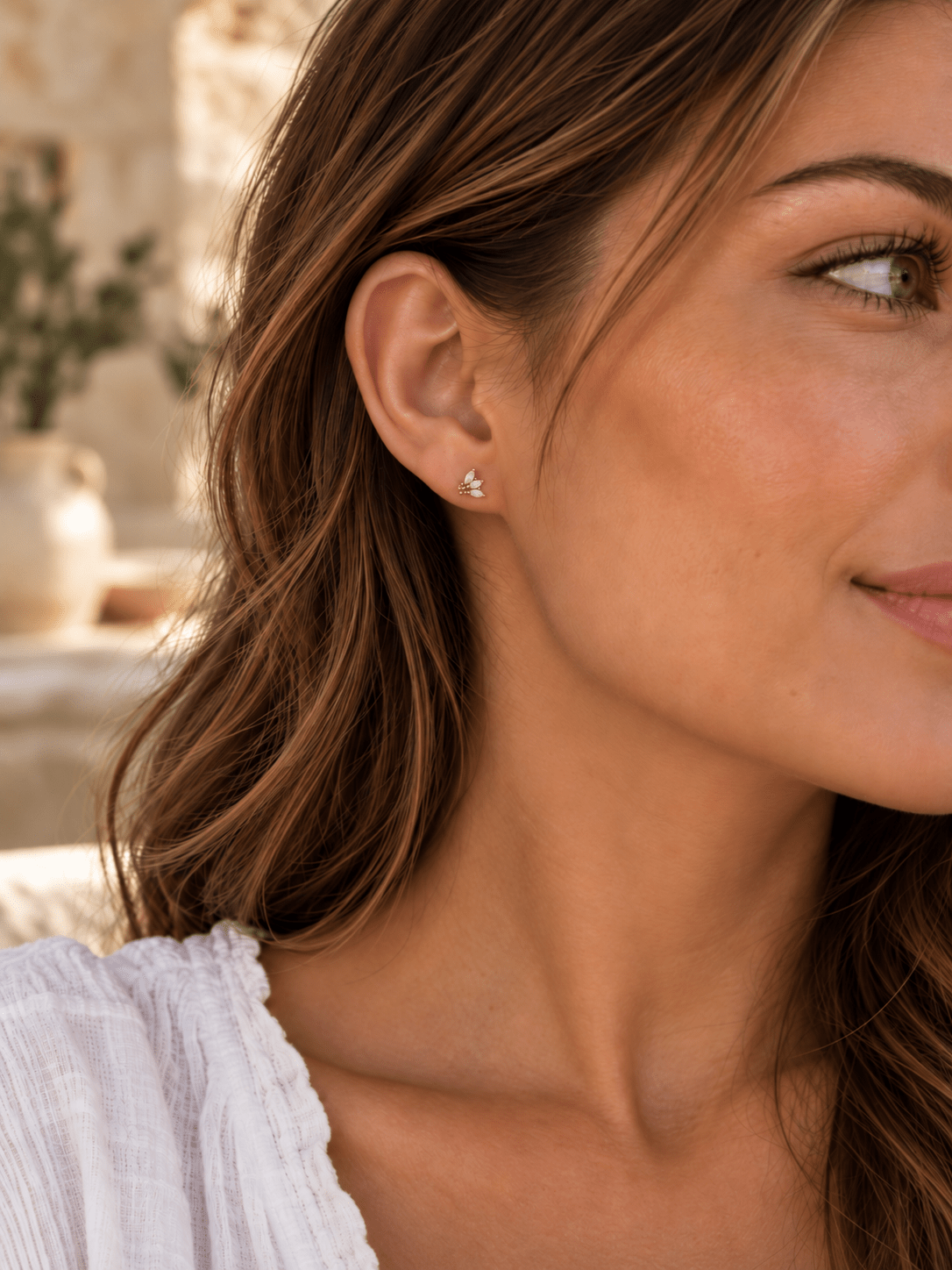 Puce d’Oreille Elise – Plaqué Or ou Argent 925 - Joia Bijou