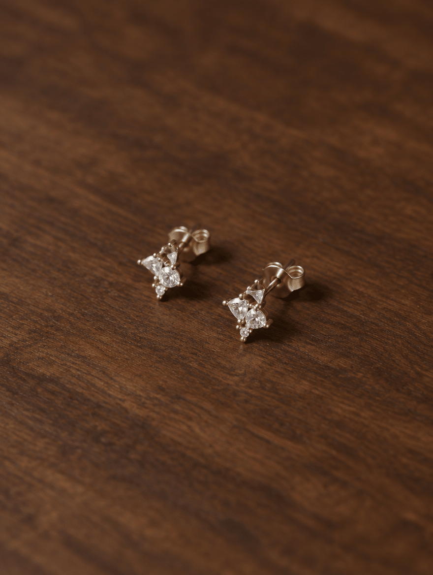 Puce d’Oreille Théa – Plaqué Or 750/000 ou Argent 925 - Joia Bijou