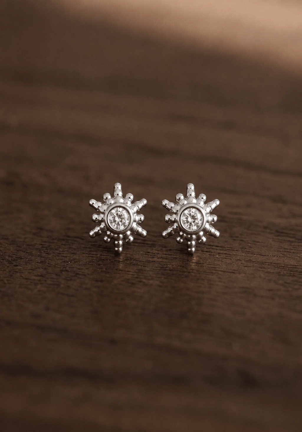 Puce Soleil Sun – Plaqué Or ou Argent 925 - Joia Bijou