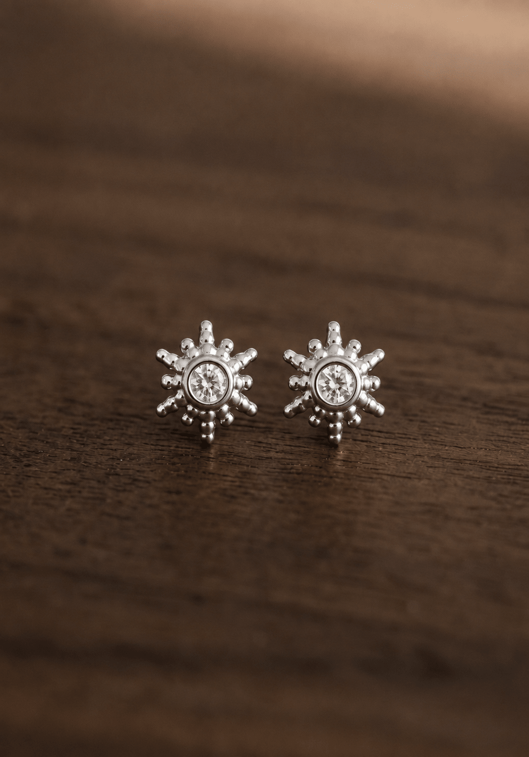 Puce Soleil Sun – Plaqué Or ou Argent 925 - Joia Bijou